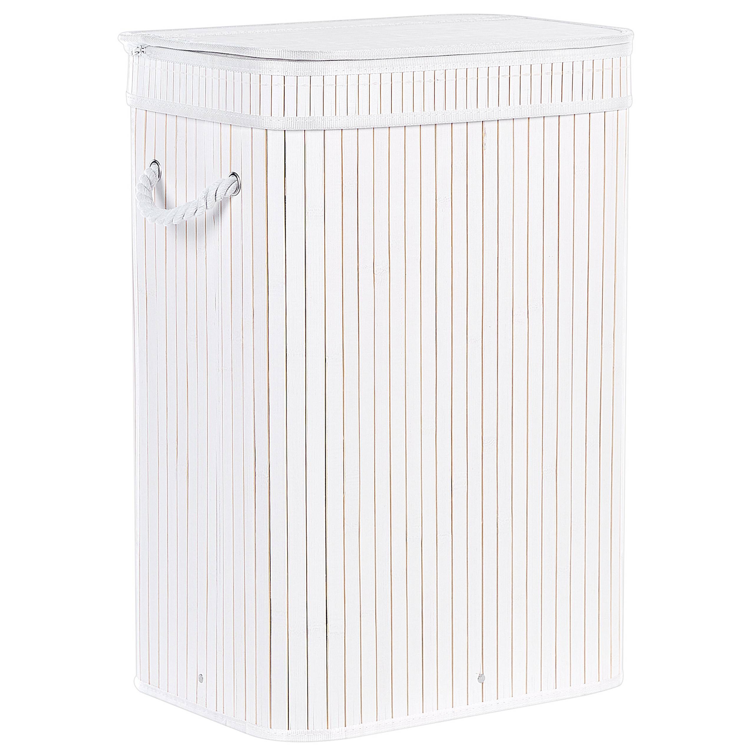 Beliani - Paniers à linge Bambou Blanc KALUTARA - Beliani - Image 2
