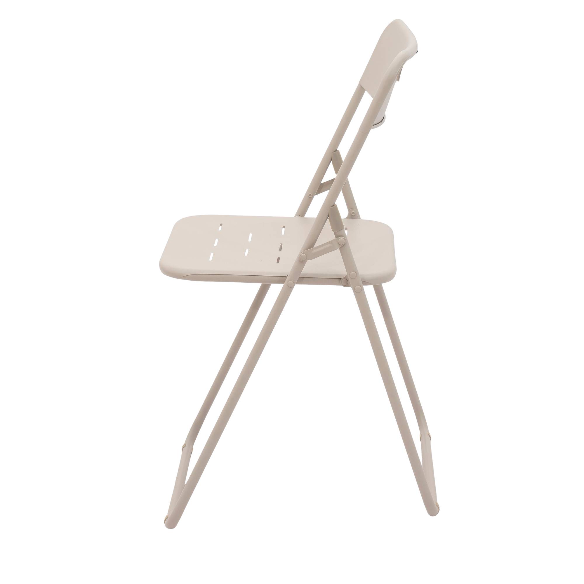 Ensemble table et chaise de jardin avec 1 Table et 2 Chaises pliantes Acier Beige - Image 5