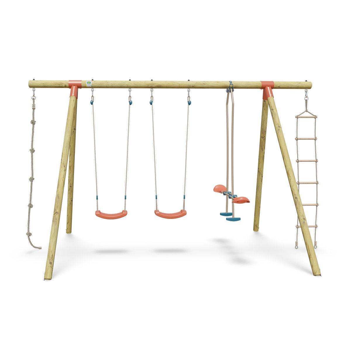 Portique bois 2,30 m Topwood NANI 2 pour 6 enfants - Image 1