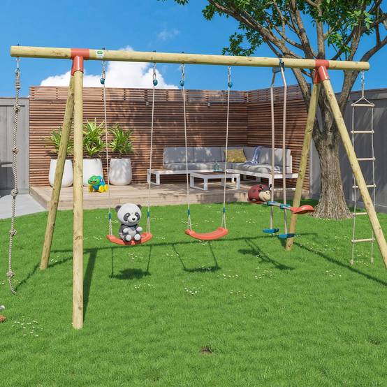 Portique bois 2,30 m Topwood NANI 2 pour 6 enfants - Image 10