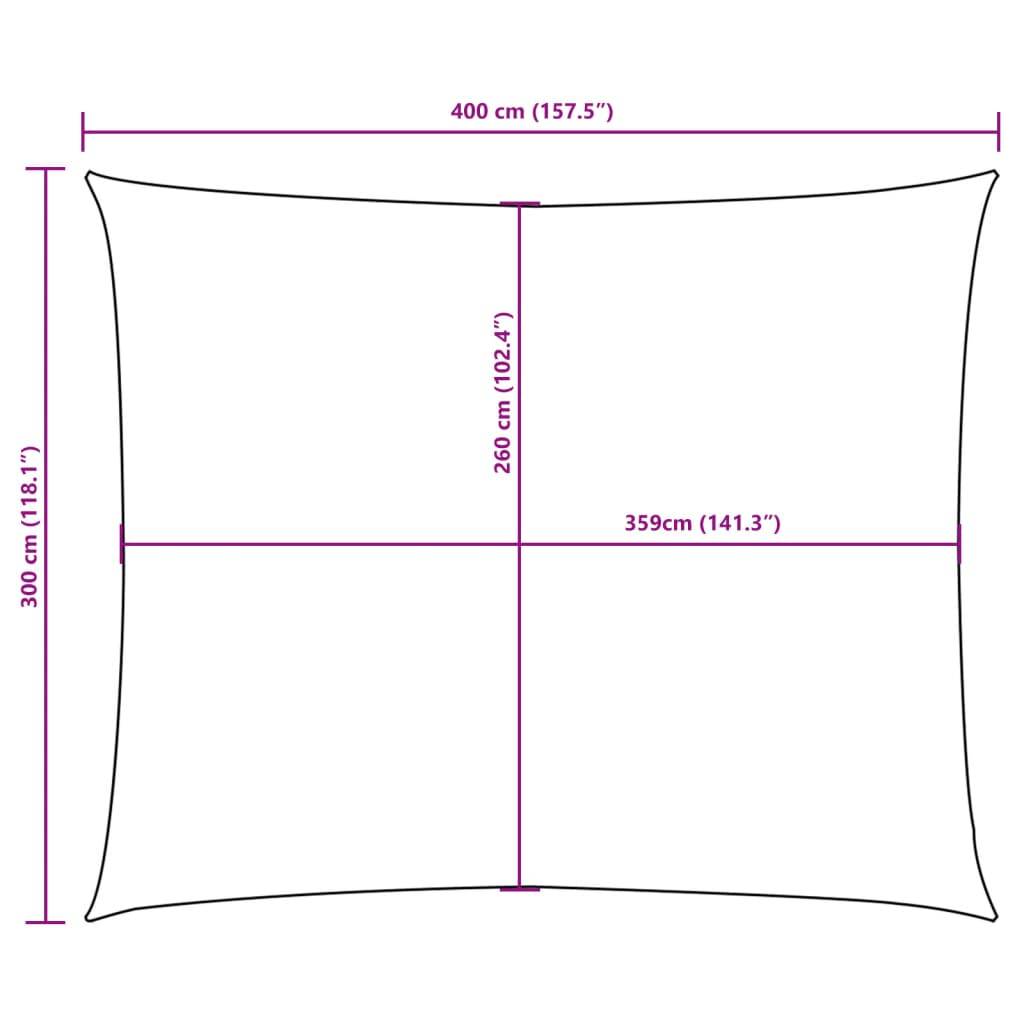 Voile de parasol - accessoire parasol - Tissu de remplacement pour parasol tissu oxford rectangulaire 3x4 m terre cuite - MEUBLE PRO - Image 10