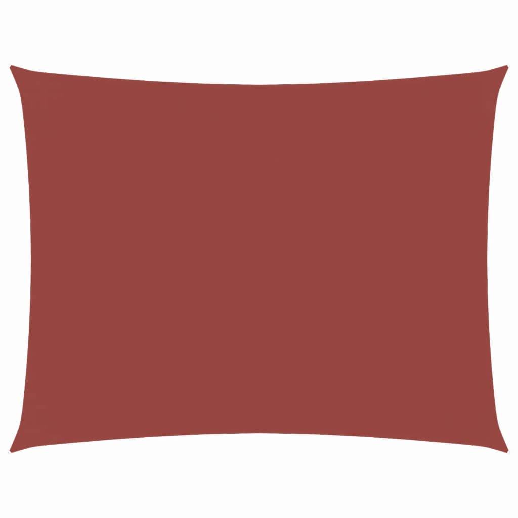 Voile de parasol - accessoire parasol - Tissu de remplacement pour parasol tissu oxford rectangulaire 3x4 m terre cuite - MEUBLE PRO