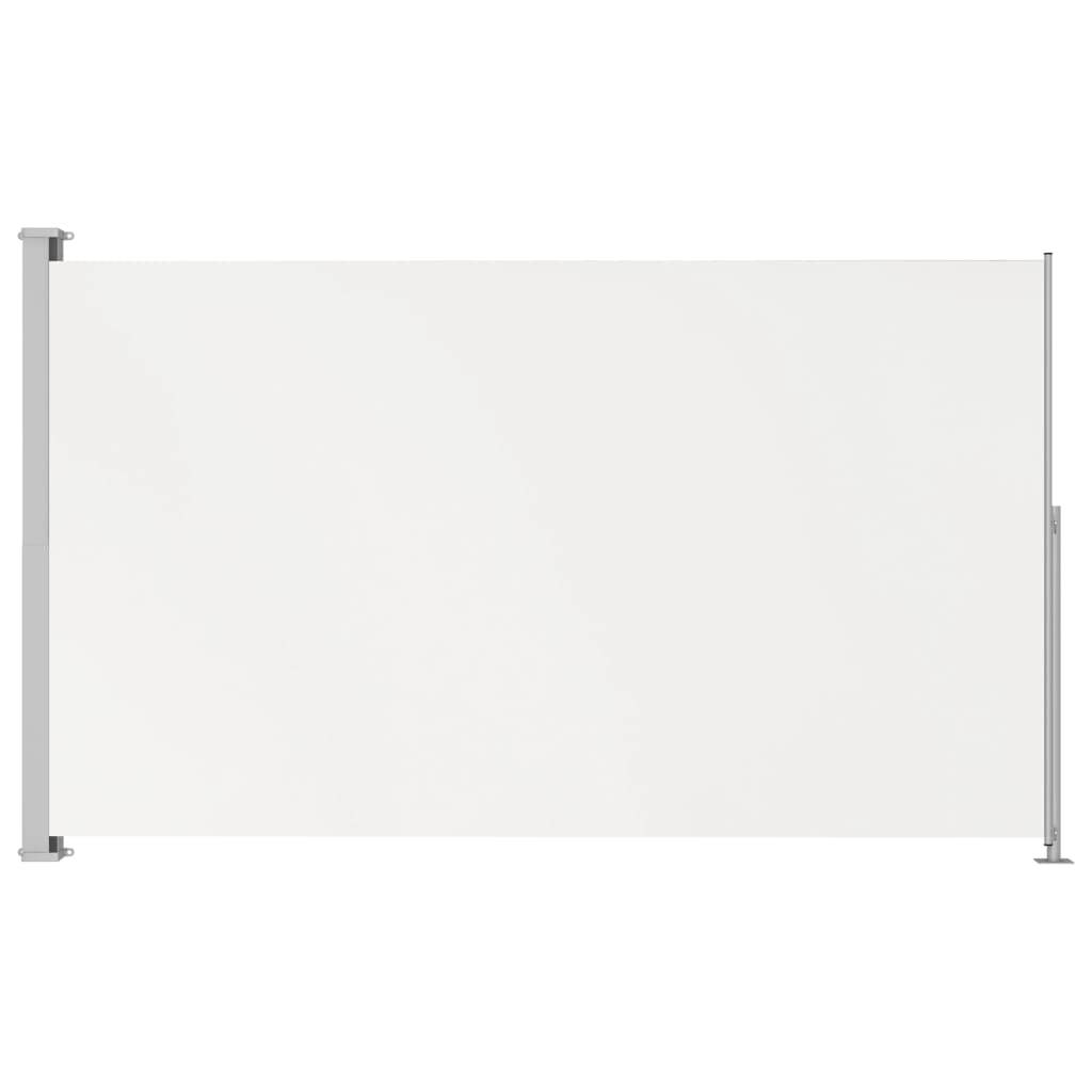 Helloshop26 - Auvent paravent store brise-vue latéral rétractable de patio jardin terrasse balcon protection visuelle écran 220 x 300 cm crème - Image 1