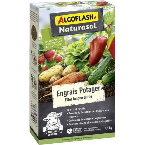Algoflash - Engrais potager - ALGOFLASH NATURASOL - 1,5 kg - UAB
