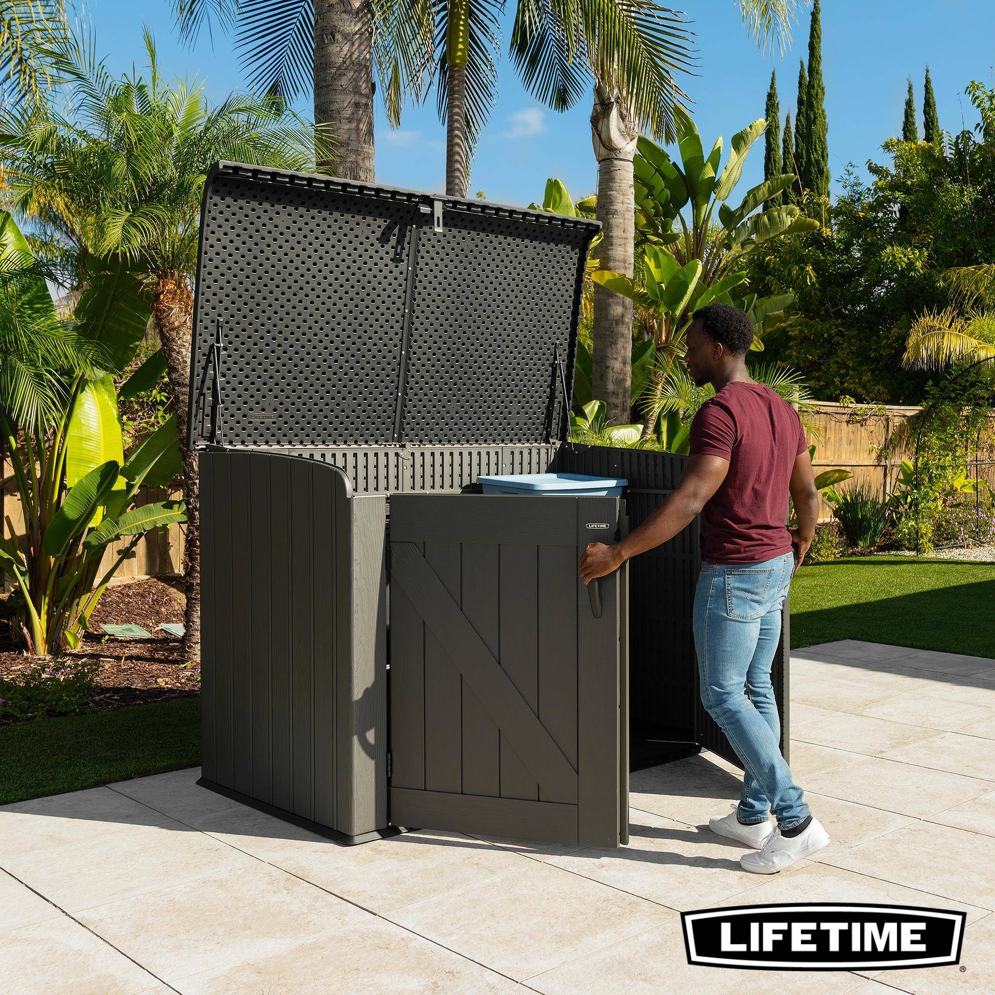 Lifetime - Abri horizontal d'exterieur résine 2123L / 2.1 m3 LIFETIME #60464E - Image 4