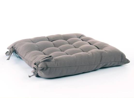 Jardideco - Coussin pour chaise de jardin Taupe 38 x 38 cm - Image 1