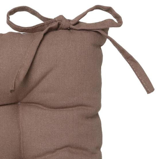 Jardideco - Coussin pour chaise de jardin Taupe 38 x 38 cm - Image 2