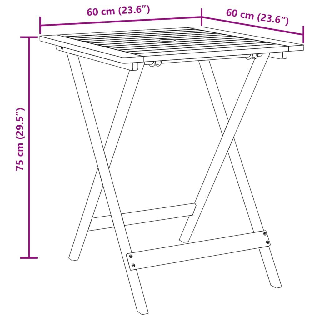 ComfortXL - Salon de Jardin 2 Personnes Résine Tressée et Bois Pliable pour Balcon Noir Table Carrée 60x60cm – ComfortXL Outdoor Living - Image 5