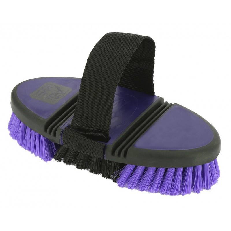 Brosse douce pour le cheval - violet
