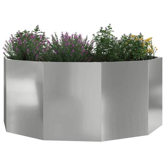 Vidaxl - Jardinière Argent 120 x 120 x 50 cm Acier galvanisé vidaXL 883750 - Image 4