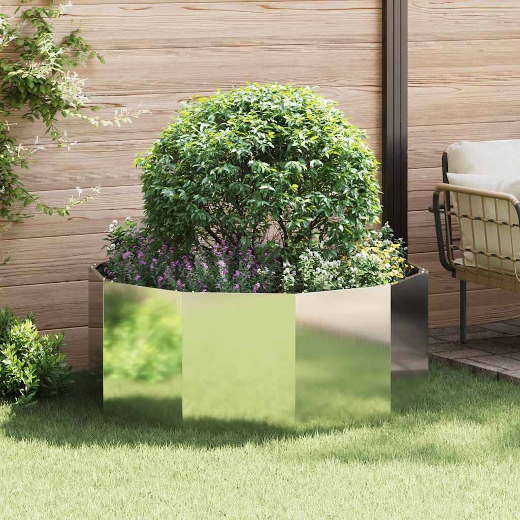 Vidaxl - Jardinière Argent 120 x 120 x 50 cm Acier galvanisé vidaXL 883750 - Image 1