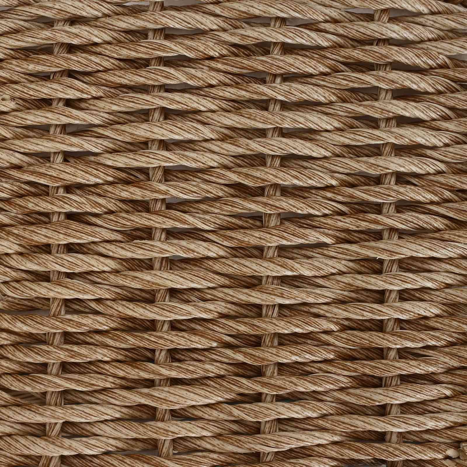 Chaises de jardin polyrotin beige et crème 61 x 58 x 83 cm, Poids:13.6kg - PANGIVO - Image 8