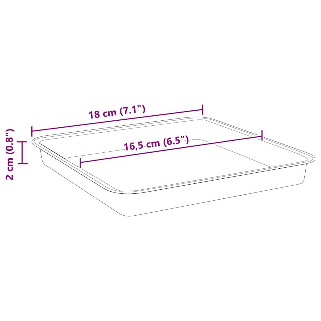 Vidaxl - Pots de plantes 6 pc Noir Plastique vidaXL 3403299 - Image 3