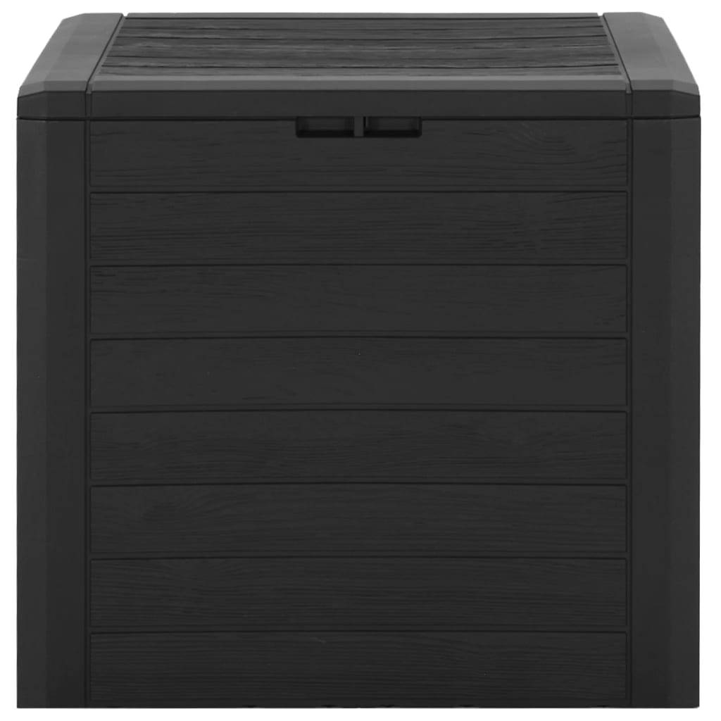 Boîte de stockage de jardin marron 58,5 x 46 x 55 cm polypropylène - Image 2
