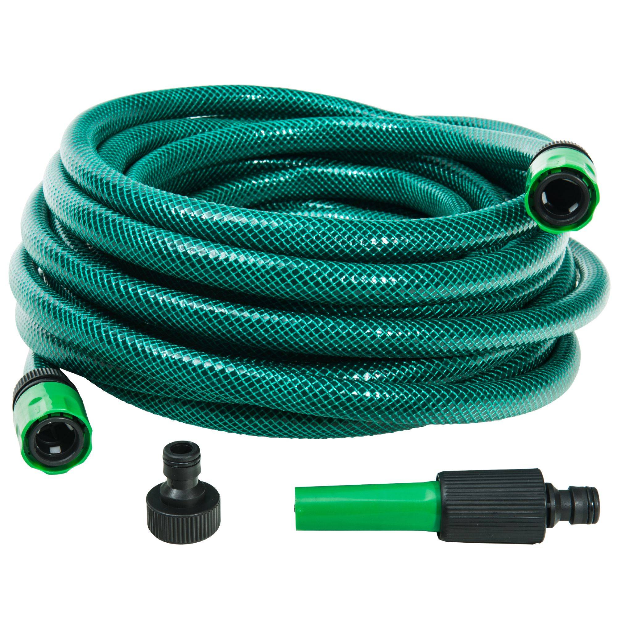 Tuyau avec raccords et lance d15mm WERKA PRO - 20 m
