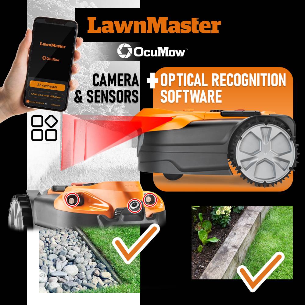 Lawnmaster - Robot tondeuse autonome 24V sans fil périmétrique avec station de charge - Max 600m² - Image 3