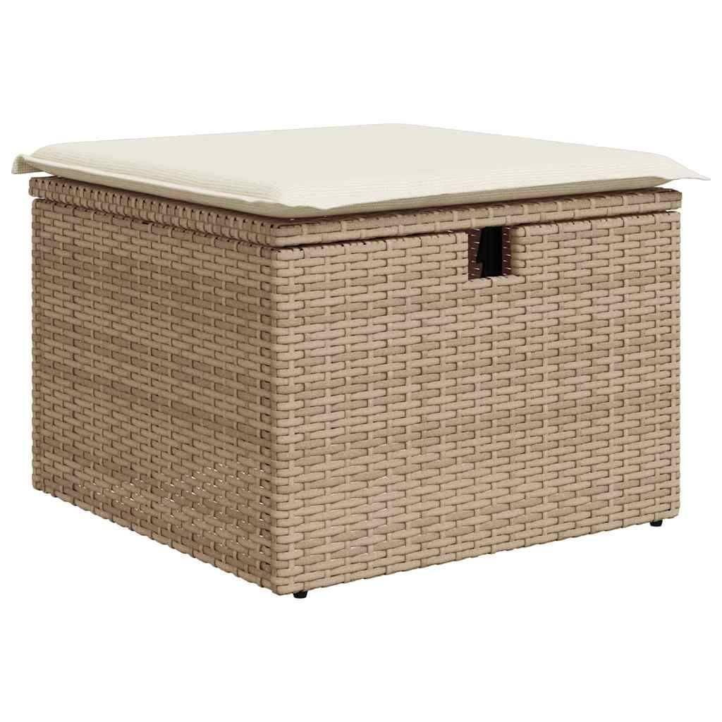 ComfortXL - Salon de jardin modulable 5 places en poly rotin avec coussins épais Beige – ComfortXL Outdoor Living - Image 7