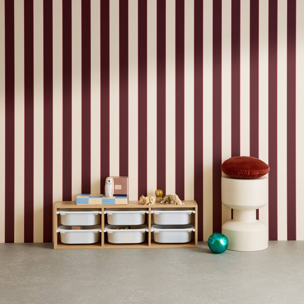 sweeek - Meuble de rangement pour enfant. naturel. 6 bacs en plastique  | sweeek - Image 1