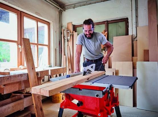 Einhell - Table de sciage TC-TS 2225 U - Hauteur de travail 87 cm - Rallonges latérales coulissantes Einhell - Image 5