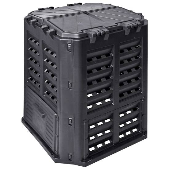 ComfortXL - Composteur de jardin 360 L en plastique pour déchets organiques Noir – ComfortXL Outdoor Living - Image 2
