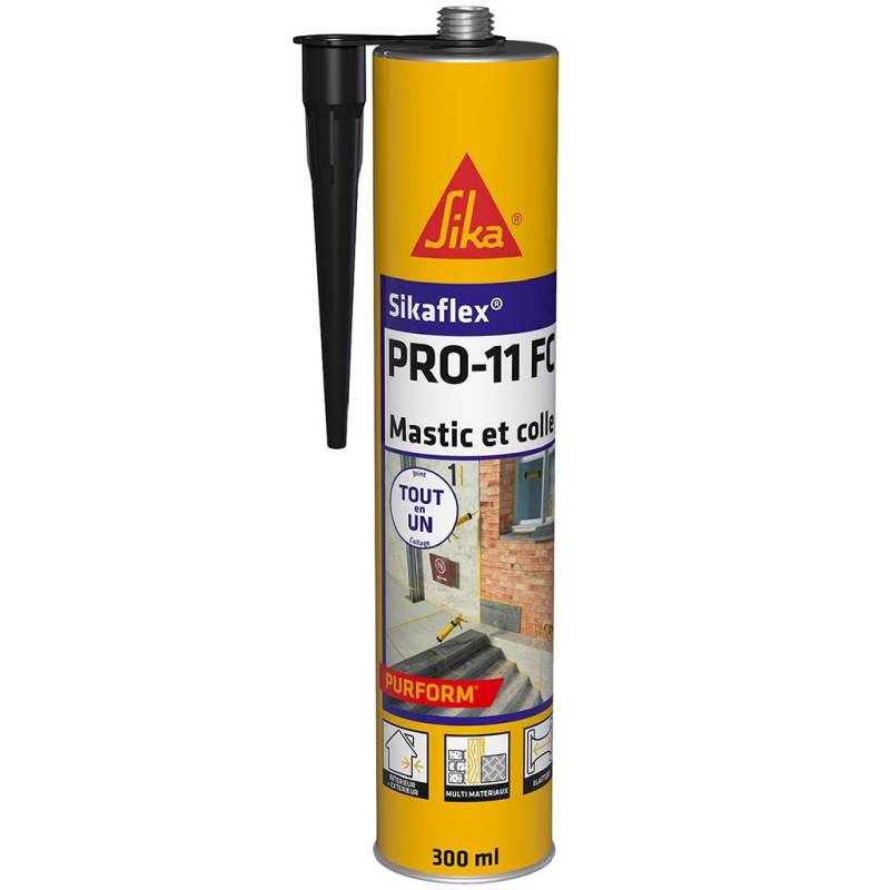 Mastic colle polyuréthane SIKAFLEX PRO 11 FC marron cartouche 300ml - SIKA - 101402 - Image 5