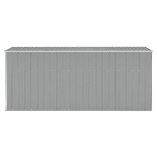 Vidaxl - Abri de jardin mural Gris 118x382x178 cm Acier galvanisé 4.5m² vidaXL 316230 - Image 5