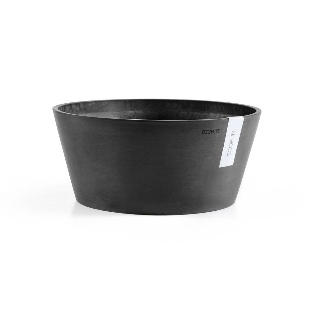 Ecopots - Pot Rond Frankfurt 40 Gris Foncé - Ø 41 x H. 18 cm - 16,4 L ECOPOTS - Image 4