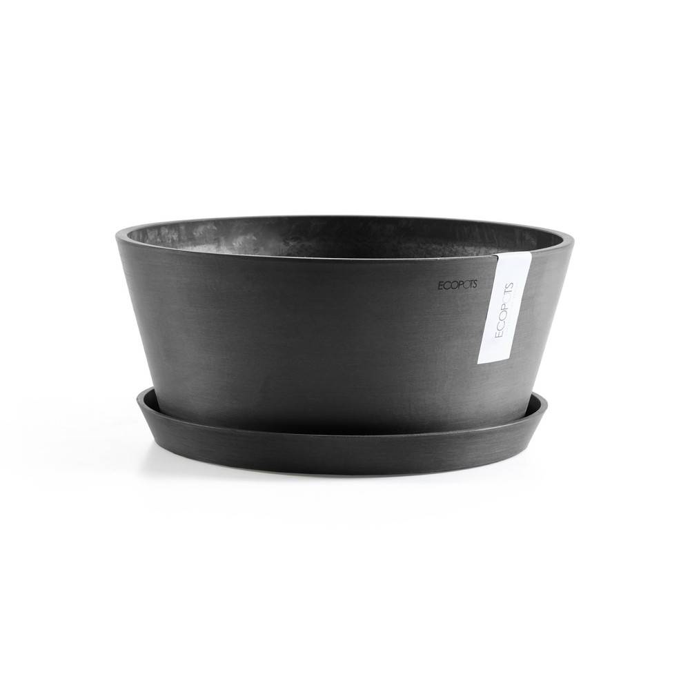 Ecopots - Pot Rond Frankfurt 40 Gris Foncé - Ø 41 x H. 18 cm - 16,4 L ECOPOTS - Image 5