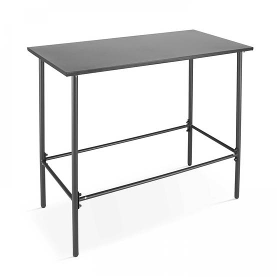 Oviala - Ensemble table haute et 4 chaises de bar en métal gris Palavas - Oviala - Image 2
