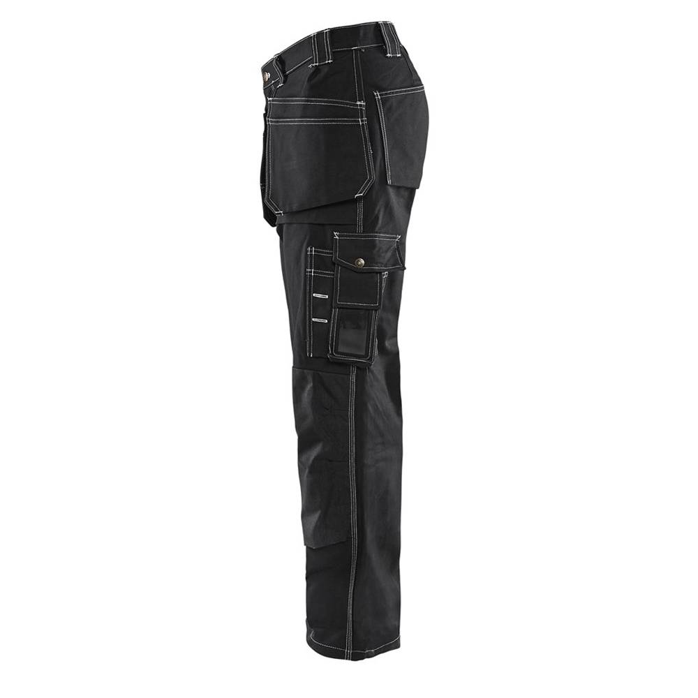Blaklader - Pantalon de travail multipoches Blaklader artisan 100% coton croisé Noir 42 - Image 4