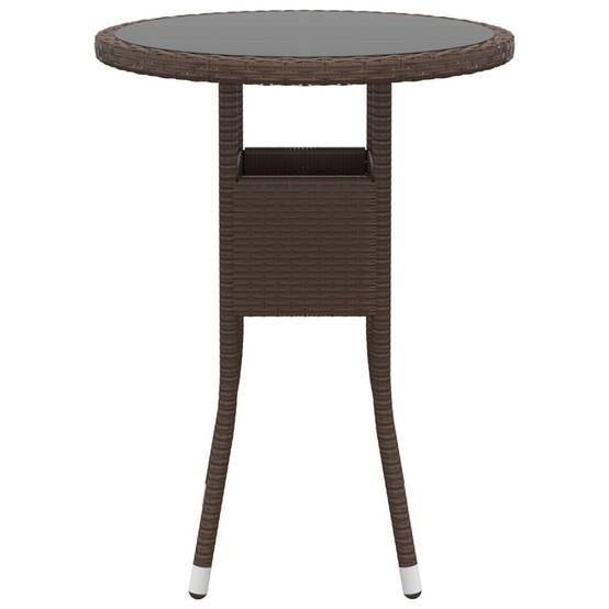 Vidaxl - Ensemble à manger de jardin 3pcs Résine tressée Marron vidaXL 3058461 - Image 5