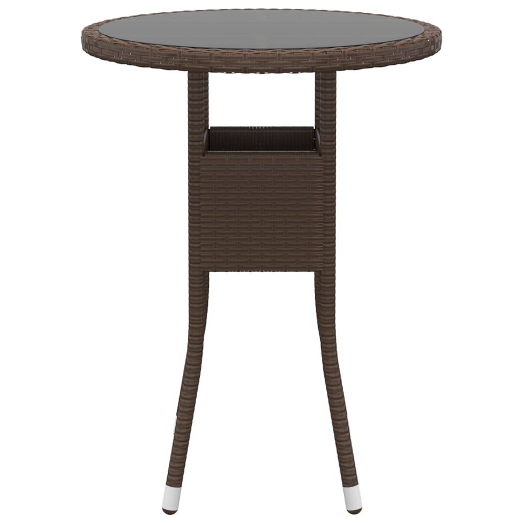 Vidaxl - Ensemble à manger de jardin 3pcs Résine tressée Marron vidaXL 3058461 - Image 5