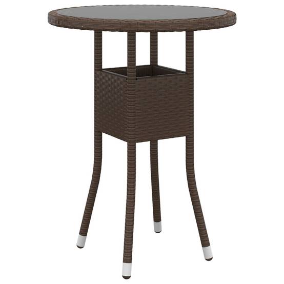 Vidaxl - Ensemble à manger de jardin 3pcs Résine tressée Marron vidaXL 3058461 - Image 4