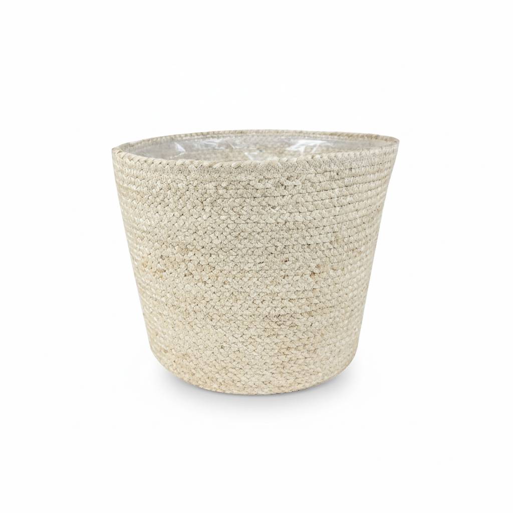 PANGIVO - Panier cache-pot fibres naturelles naturel 22 x 22 x 19 cm - PANGIVO - Image 2