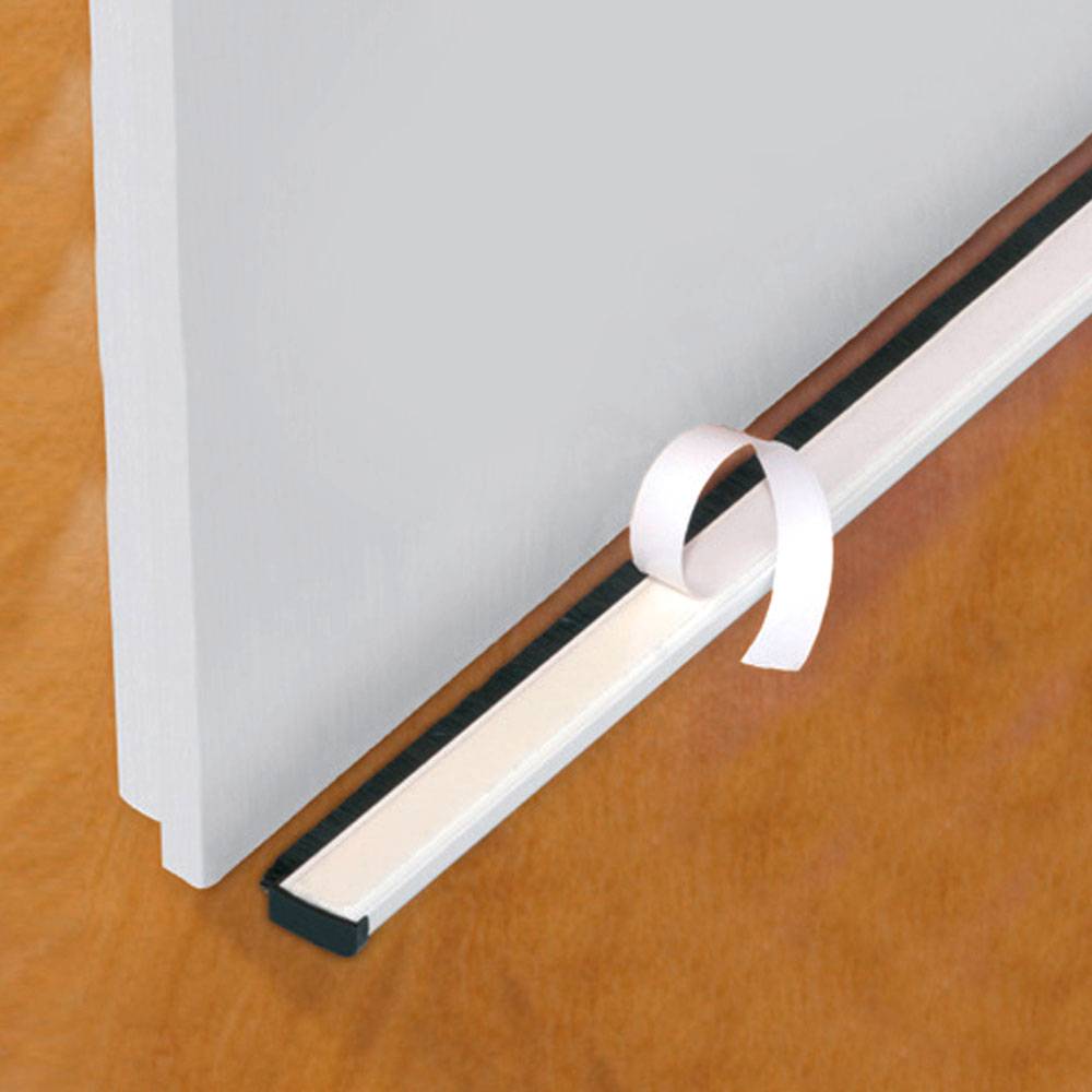 Bas de porte brosse avec rail aluminium - Image 4