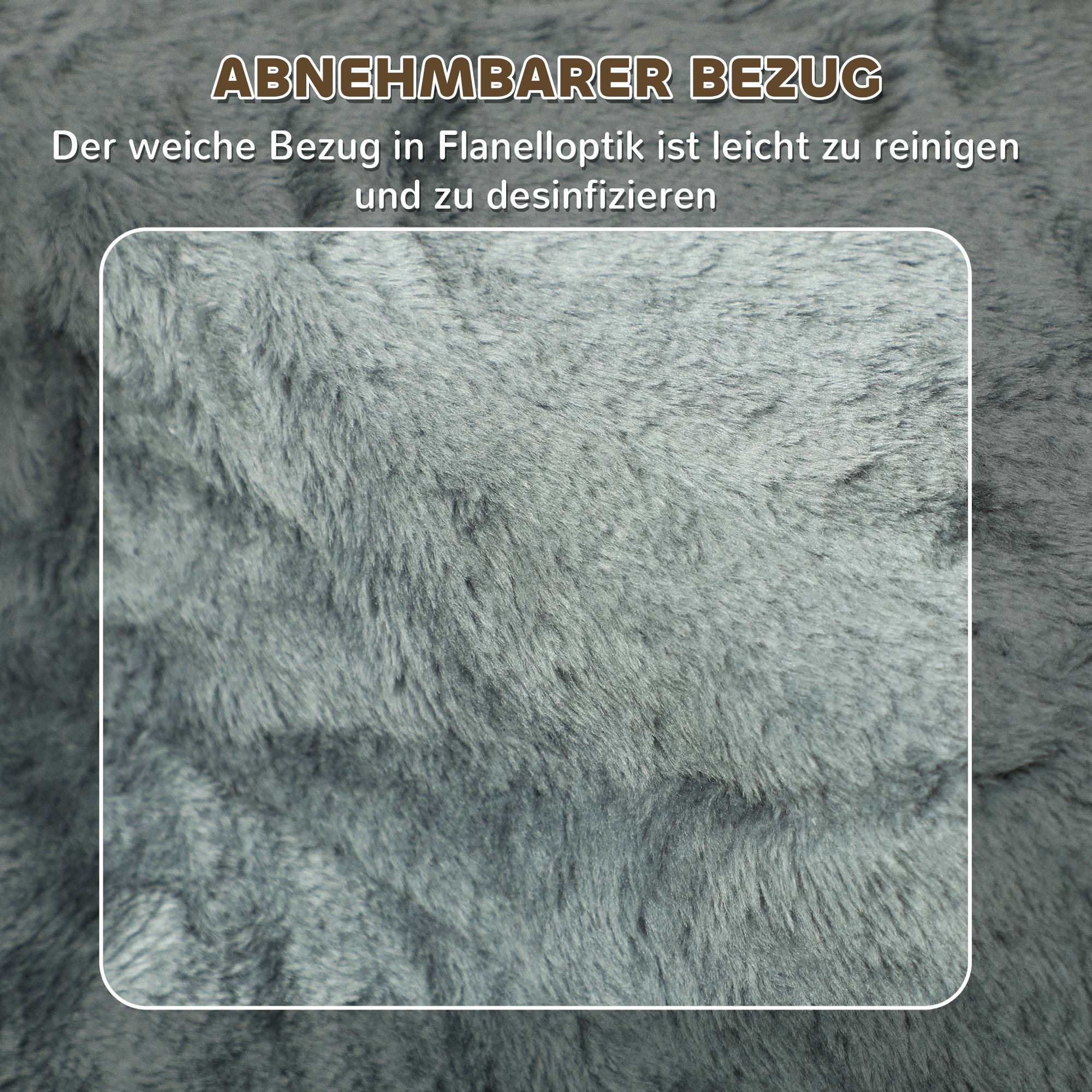 Escalier animaux pliable, 3 marches, housse peluche lavable, panneau, 46x35x35cm, gris clair - Image 7