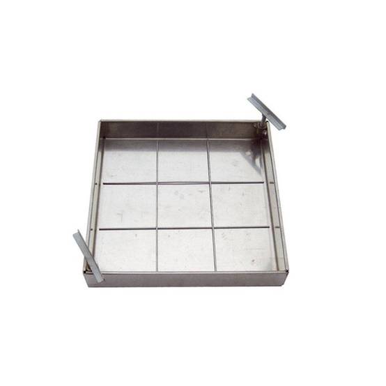 Couvercle à paver en aluminium avec lèvres - 50 x 50 cm - Image 2