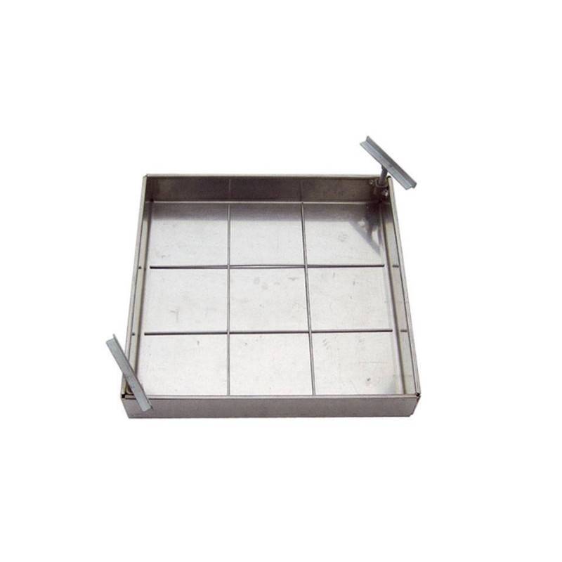 Couvercle à paver en aluminium avec lèvres -   50 x 50 cm - Image 2