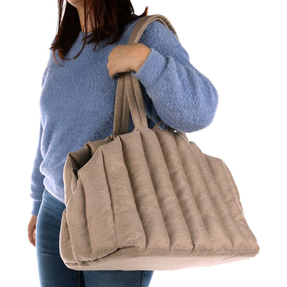 Flamingo - Sac de transport Gladys Beige 58cm x 32cm x 34cm H chien max 5 kg - Image 2