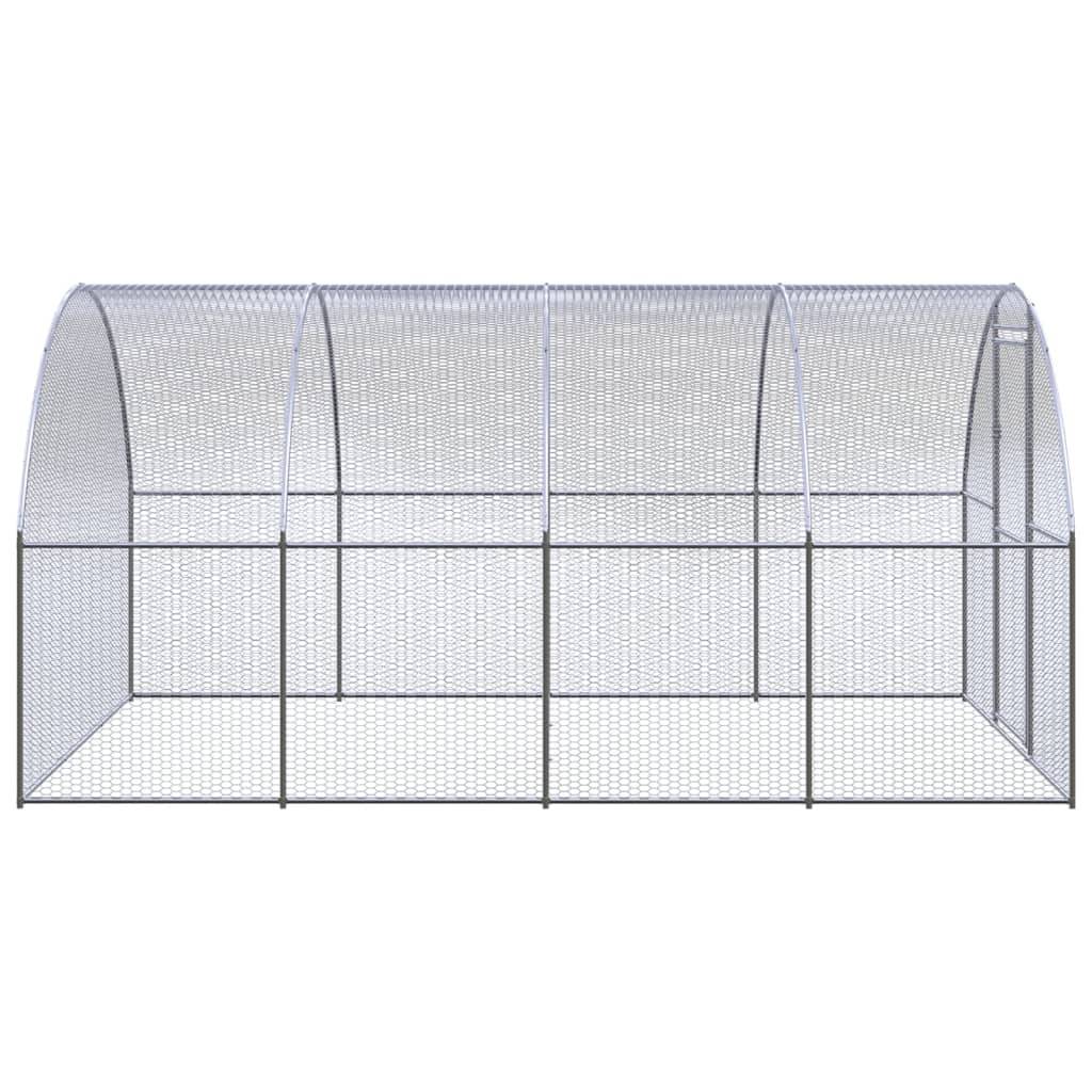 Poulailler acier argent  3 x 4 x 2 m  - Prolenta premium p3211.2 - Image 3