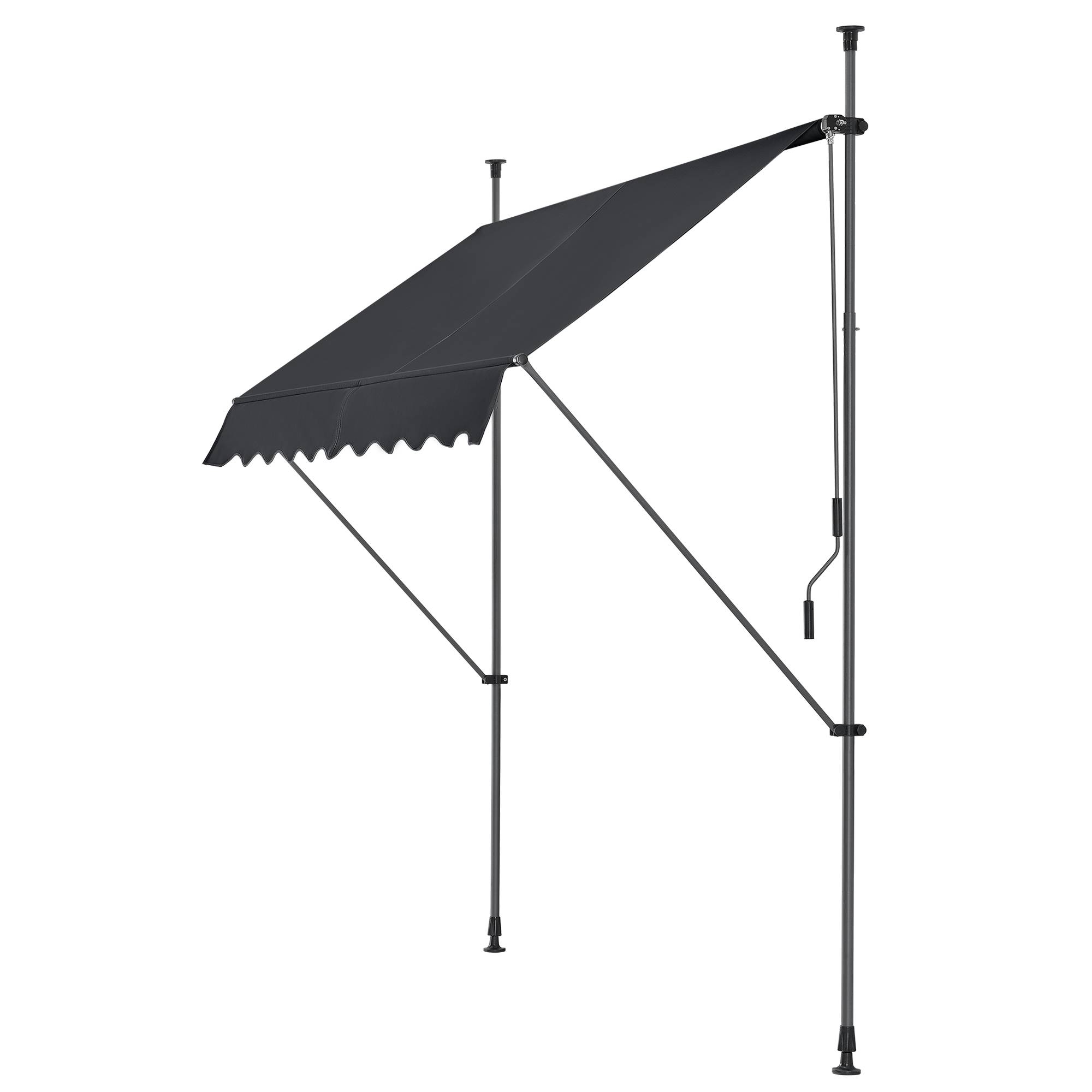 Pro.Tec - Store Banne Téléscopique Acier Polyester 400 x 120 x 220-309 cm Noir [pro.tec] - Image 2