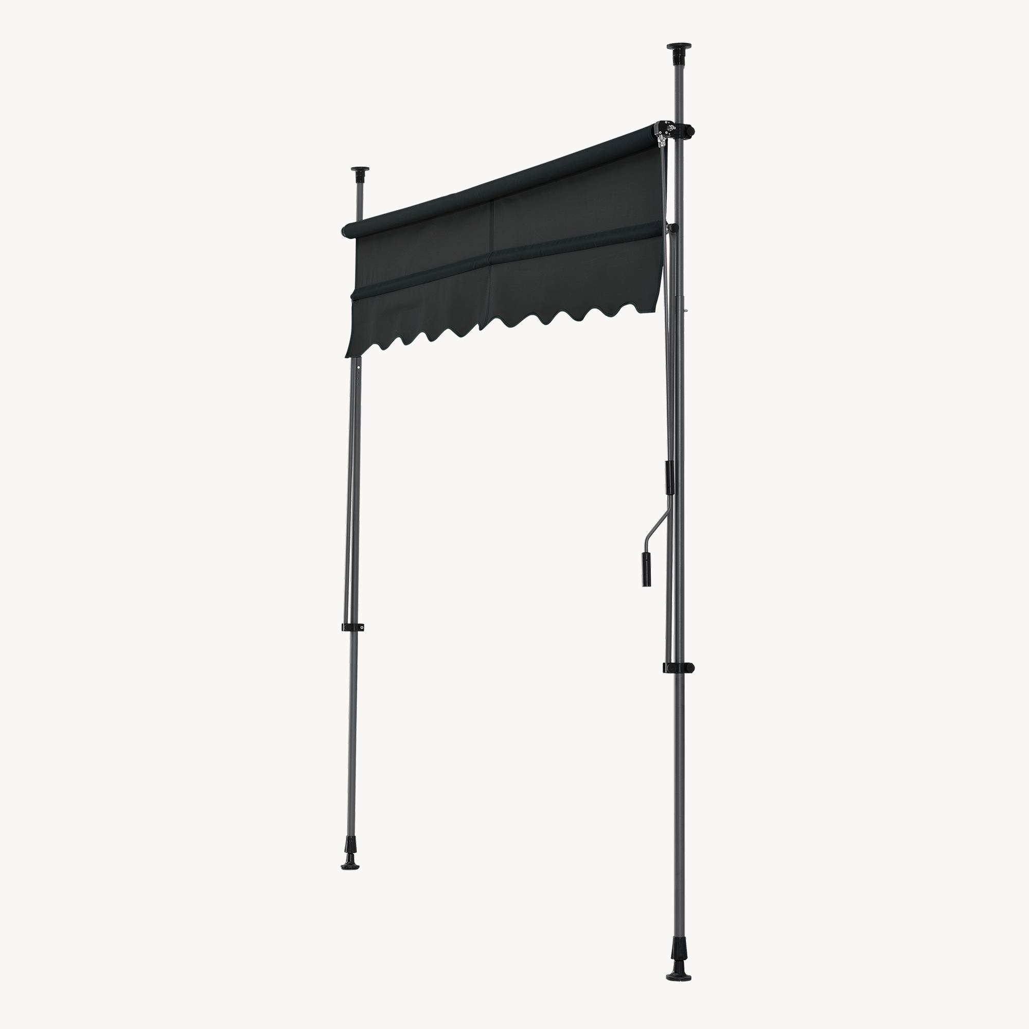 Pro.Tec - Store Banne Téléscopique Acier Polyester 400 x 120 x 220-309 cm Noir [pro.tec] - Image 7