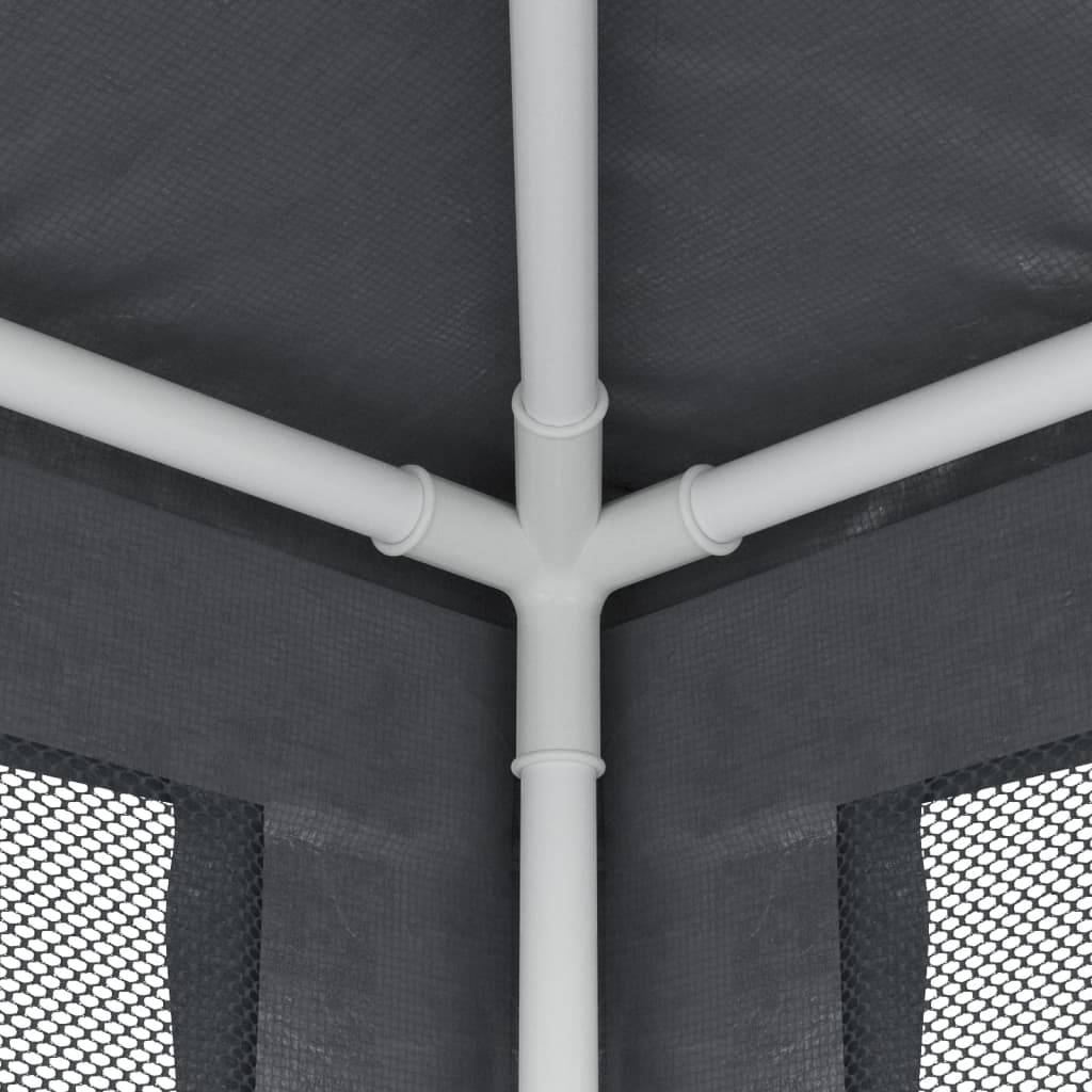 Tente de réception polyéthylène et fer anthracite 1200 x 300 x 260 cm - PANGIVO - Image 6