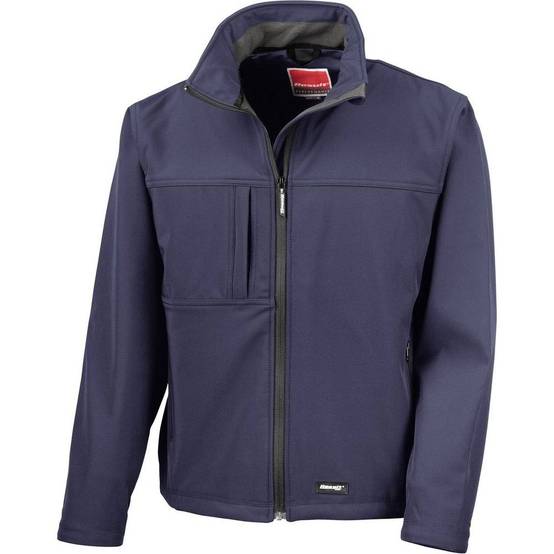 Veste de travail classique Softshell Result Bleu Marine S