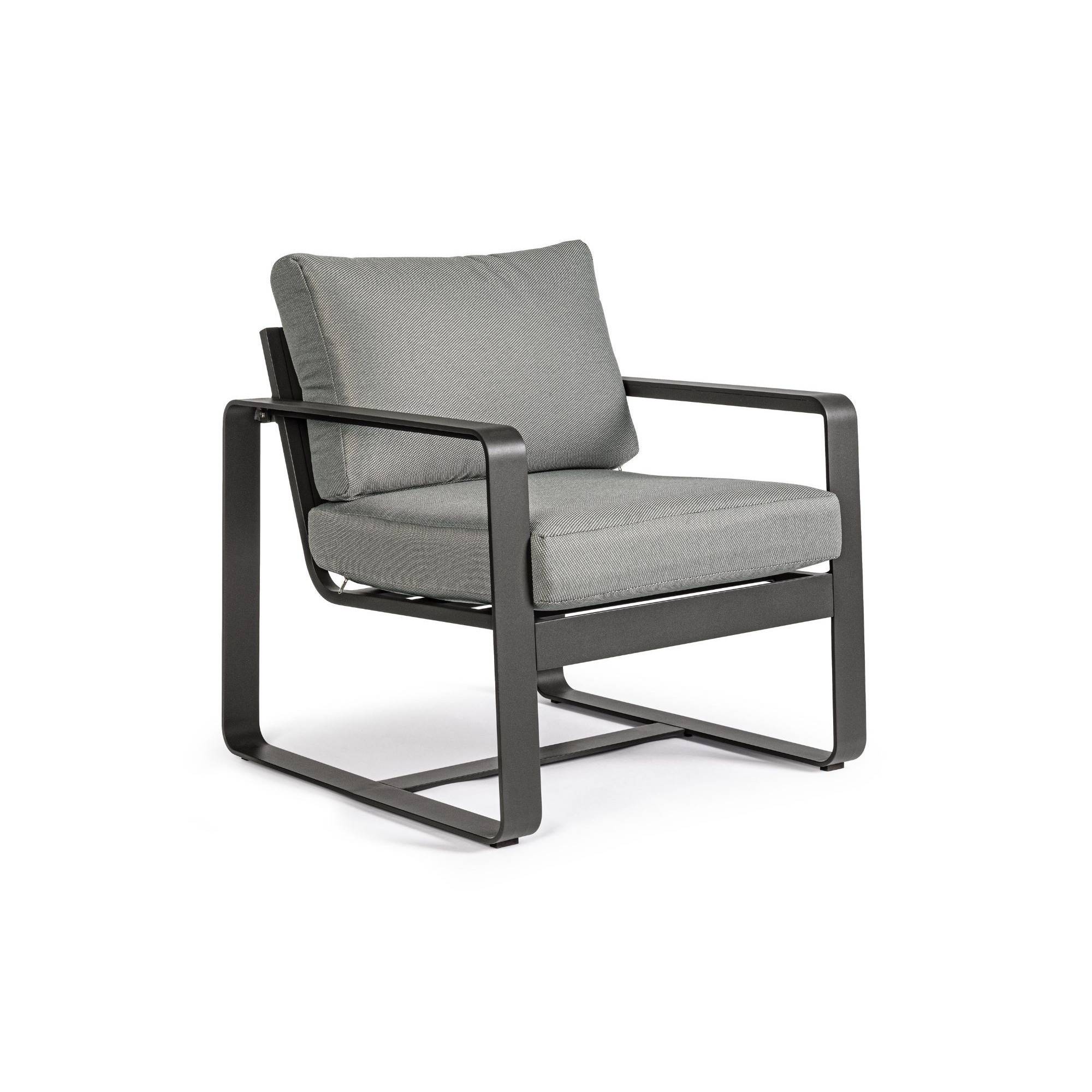 Autre - Fauteuil de jardin en aluminium et tissu (lot de 2) - ETRETAT - Image 3