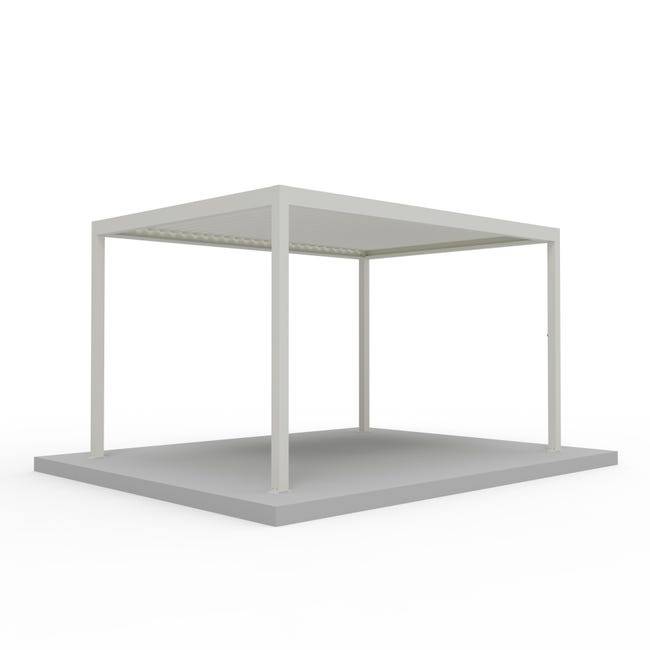 Pergola Bioclimatique Autoportante Motorisée Éclairée Aluminium 4x3 Blanc SV ORIAL France - Image 5