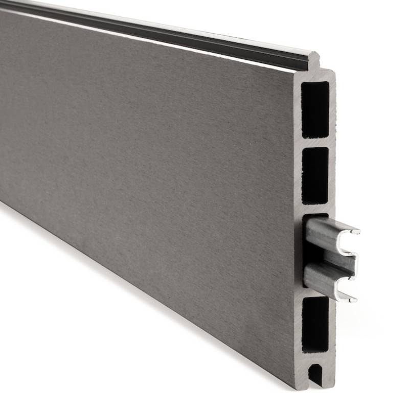 Kit clôture composite et aluminium sur platine L7.20m x H1m gris quartz - Easy Clôture - Image 3