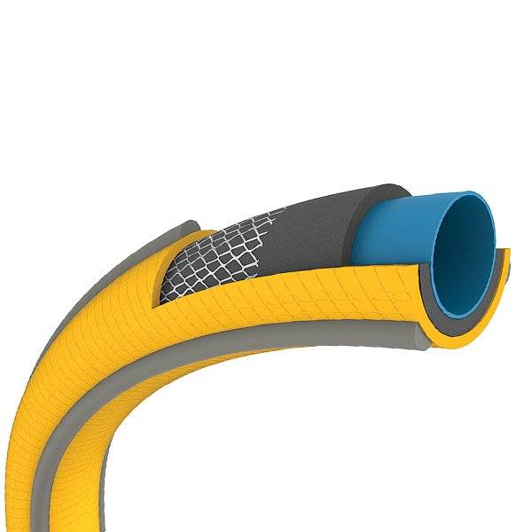 Hozelock - Tuyau d’arrosage Ultraflex anti torsion 40 % PVC recyclé 15 mm 15 m jaune gris HOZELOCK - Image 1