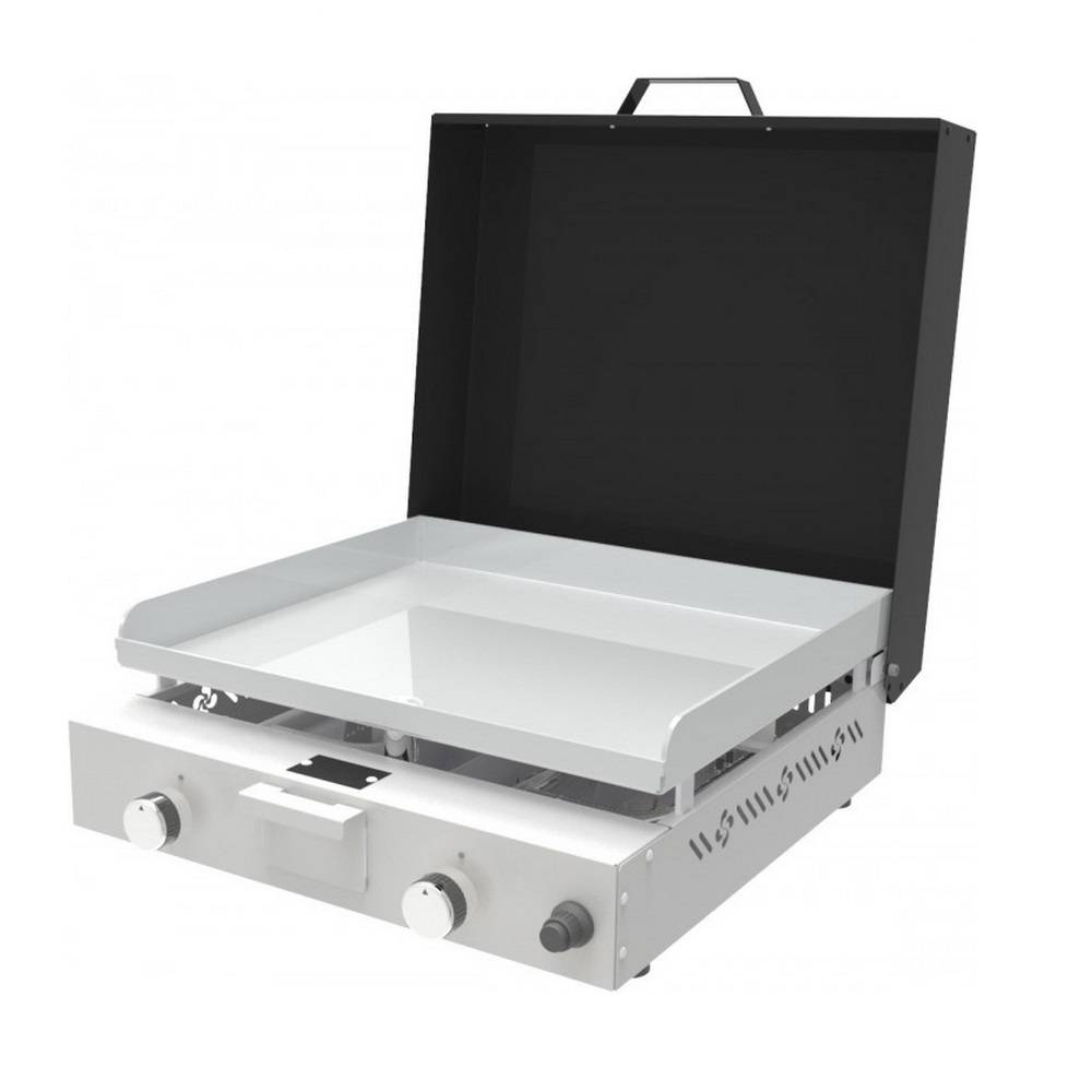 Plancha gaz 4000w plaque inox 50x40cm LPBPICN Euskal Plantxa