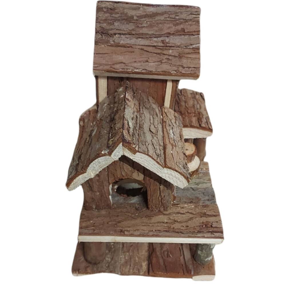 Maison Birte en bois naturel pour petit rongeurs - Image 4